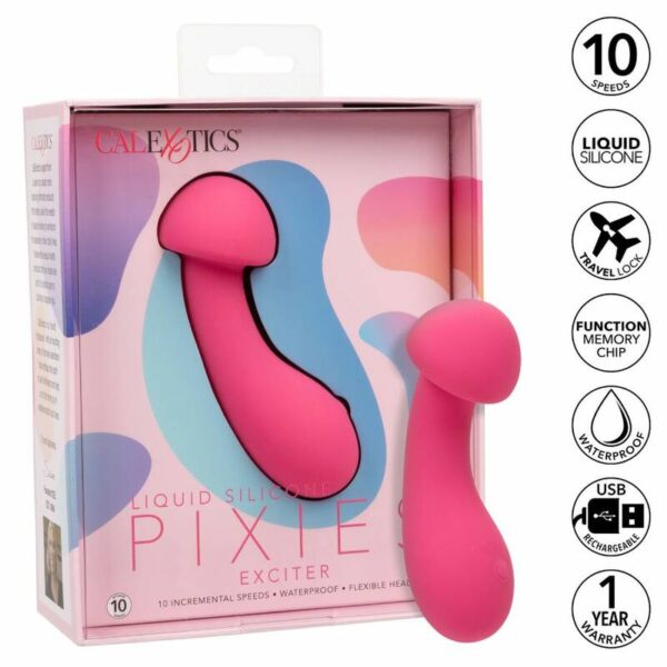 Vibromasseur Pixies Wand rose - CALIFORNIA EXOTICS