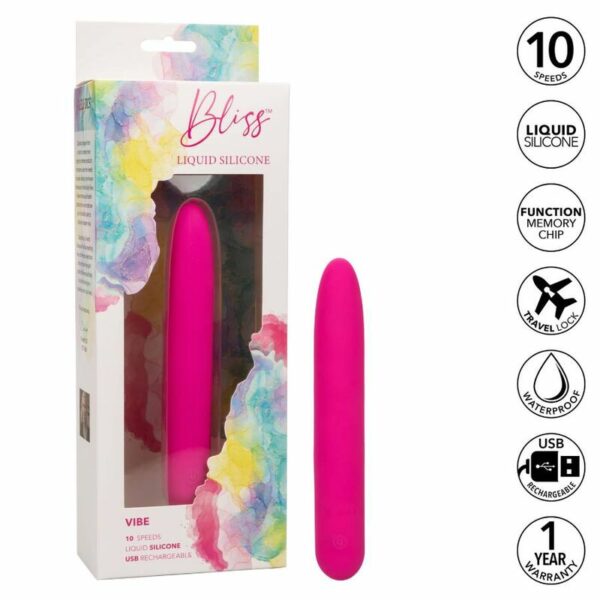 Vibromasseur Bliss Vibe rose - CALIFORNIA EXOTICS