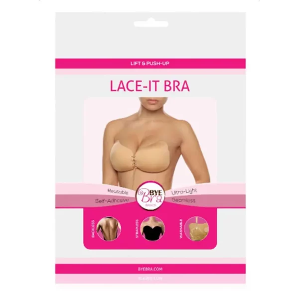 Cache tétons noir Lace-It bonnet D - BYE BRA