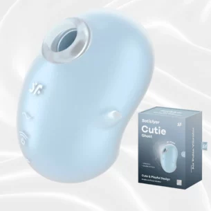 Vibrateur spécial clitoris Cutie Ghost bleu clair - SATISFYER