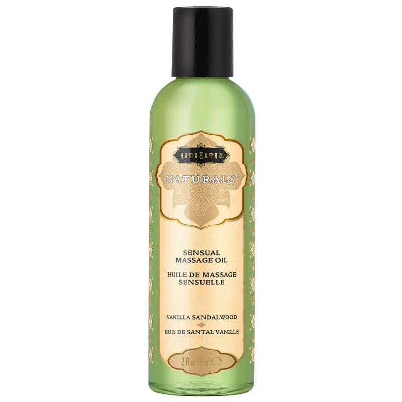 KAMASUTRA HUILE DE MASSAGE NATURELLE VANILLE BOIS DE SANTAL 59 ML