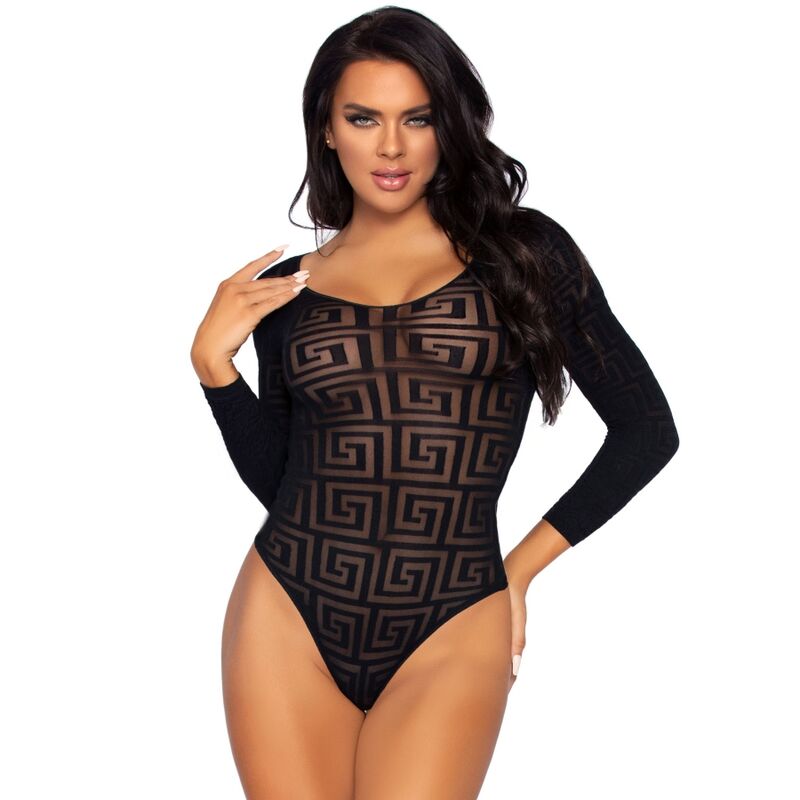 Body noir opaque taille unique – LEG AVENUE