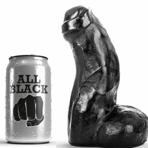 ALL BLACK – DONG RÉALISTE NOIR 17 CM