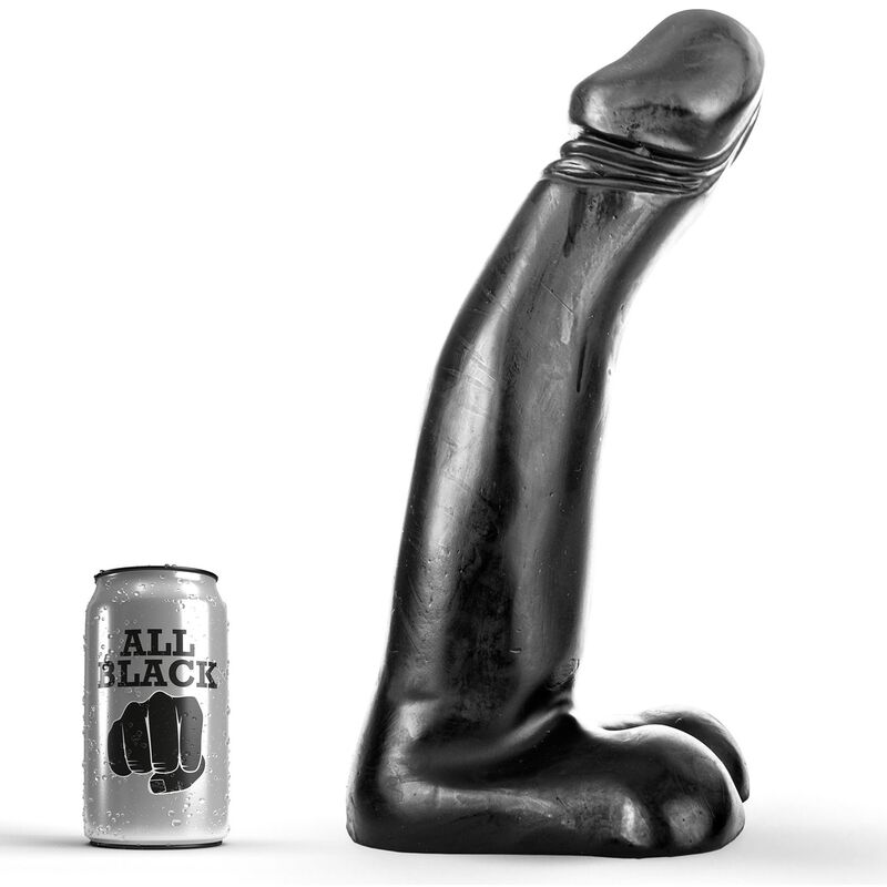 ALL BLACK – GODE FISTING RÉALISTE NOIR 29 CM