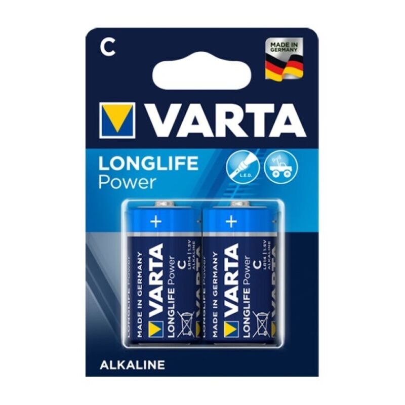 VARTA – LONGLIFE POWER PILE ALCALINE C LR14 2 UNITÉ