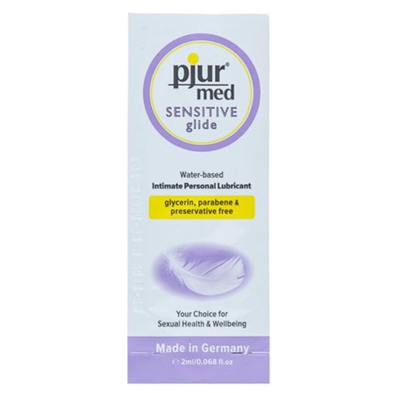 PJUR MED SENSITIVE GLIDE LUBRIFIANT A BASE D”EAU 2 ML