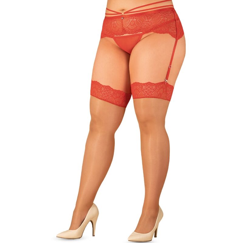 Bas rouge Loventy XXL/XXXL – OBSESSIVE