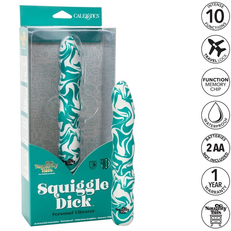 Vibromasseur sinueux Naughty Bits Squiggle –  CALIFORNIA EXOTICS