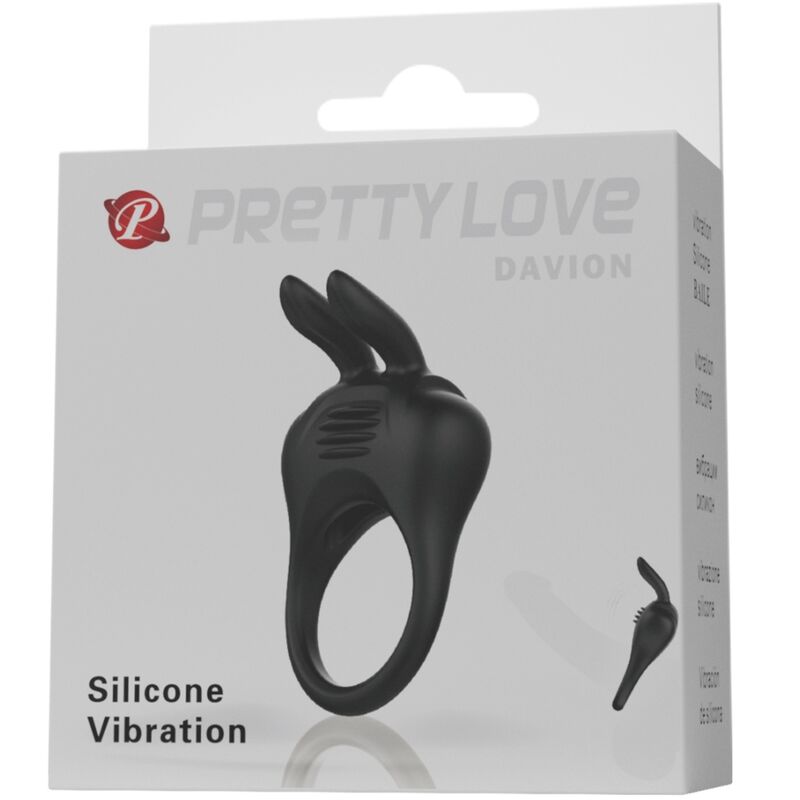 Anneau pour pénis lapin vibrant Davion – PRETTY LOVE