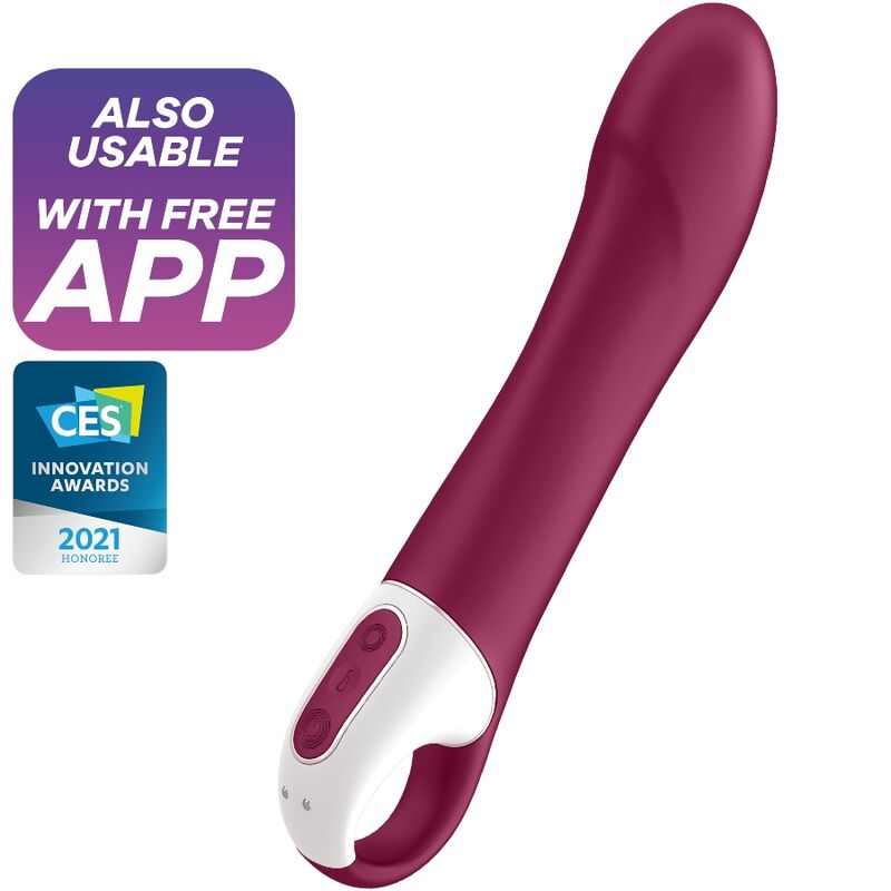 Stimulateur connecté point G Big Heat Fuchsia – SATISFYER