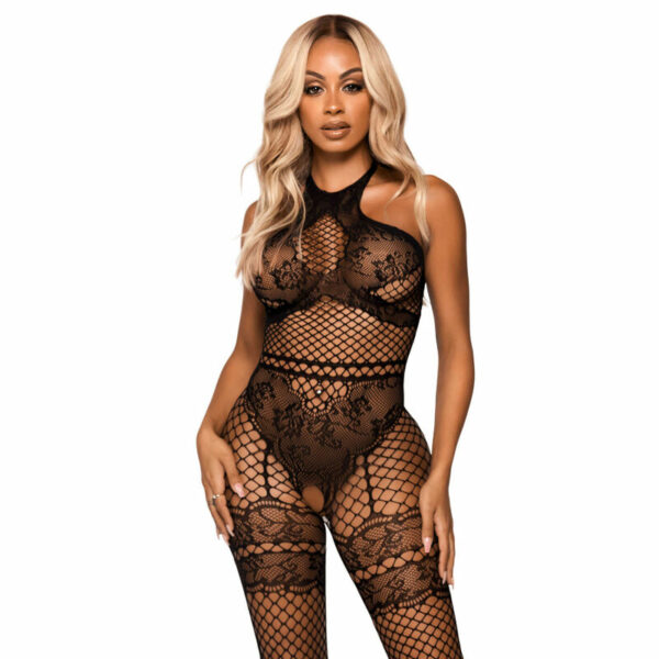 Bodystocking noir taille unique – LEG AVENUE