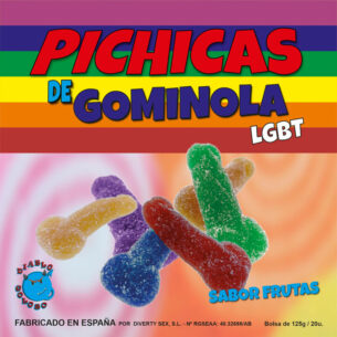 Bonbons aux fruits sucrés en forme de pénis LGBT - PRIDE