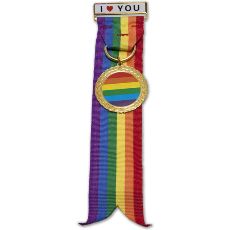 Broche médaille couleur LGBT - PRIDE