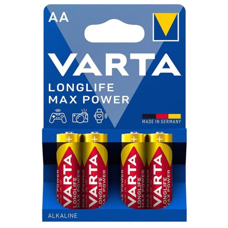 VARTA – MAX POWER PILE ALCALINE AA LR6 4 UNITÉ