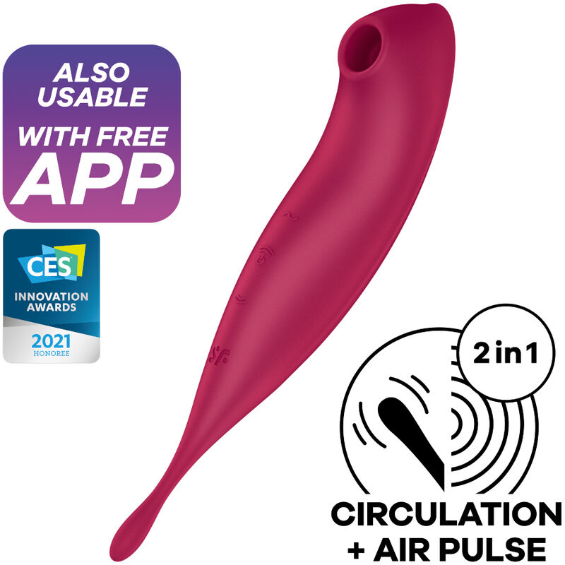 Stimulateur connecté Twirling Pro+ air pulse - SATISFYER