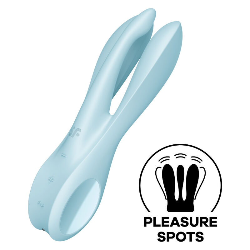 Stimulateur Threesome 1 bleu ou rose – SATISFYER