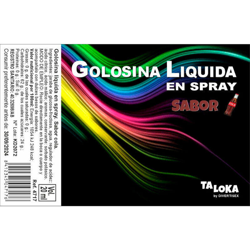 TALOKA – SPRAY LIQUIDE DE BONBONS AU COLA