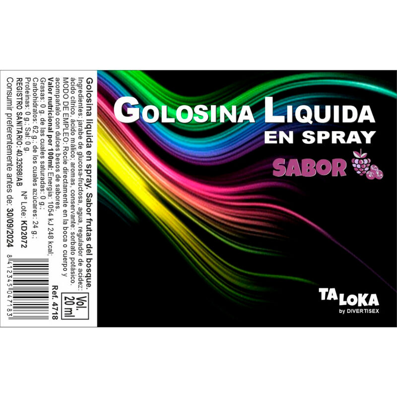 TALOKA – SPRAY DE BONBONS LIQUIDES AUX BAIES