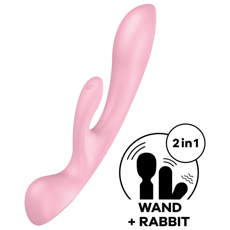 Vibromasseur Rabbit Triple Oh rose - SATISFYER