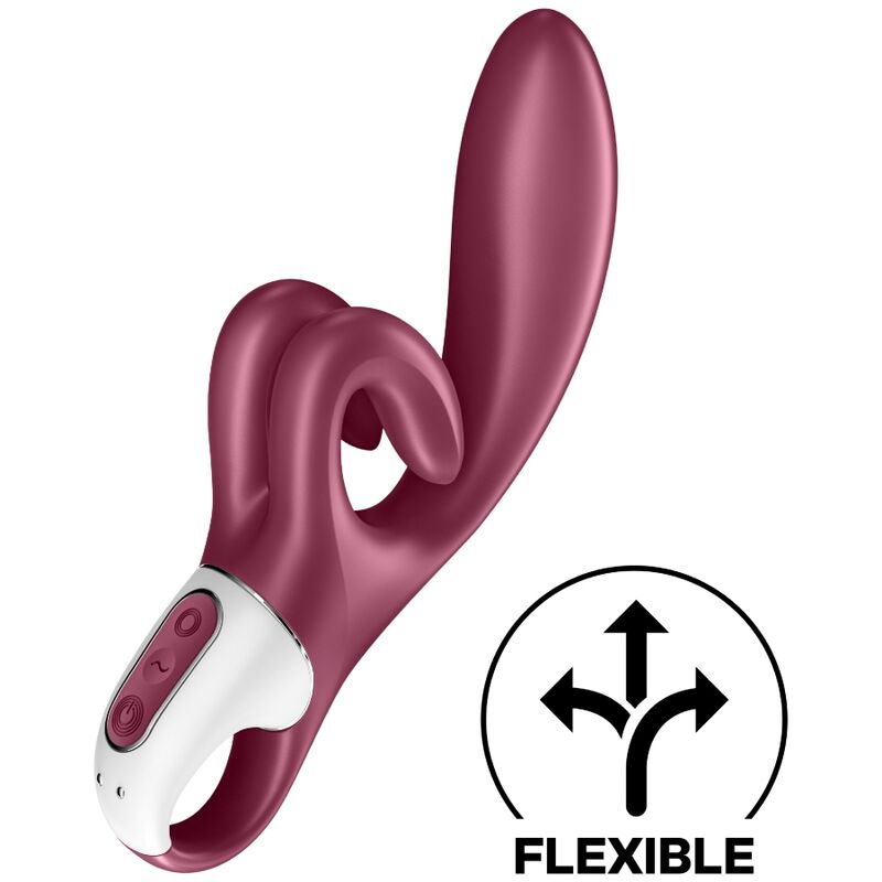 Vibromasseur Rabbit Touch Me rouge ou bleu – SATISFYER