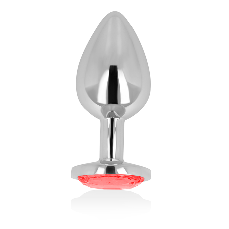 OHMAMA – PLUG ANAL AVEC CRISTAL ROUGE 9 CM