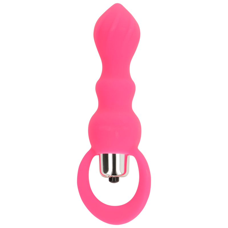 OHMAMA – STIMULATEUR ANAL AVEC VIBRATION 9 CM ROSE