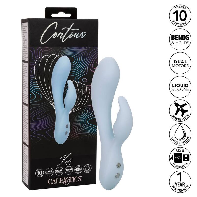 Vibromasseur Rabbit Kali bleu – CALIFORNIA EXOTICS