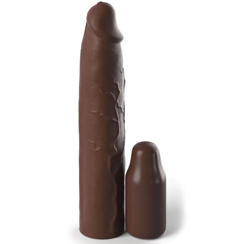 FANTASY X- TENSIONS – PIPEDREAMS SLEEVE 22,86 CM + 7,62 CM PLUG BROWN