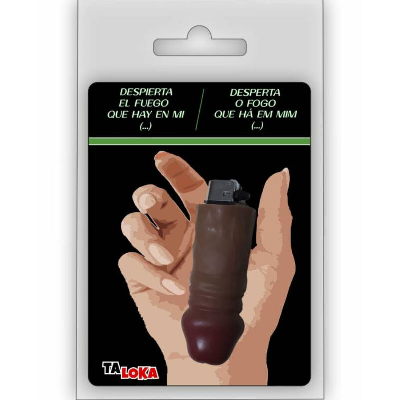 TALOKA – BRIQUET FANTASTIQUE EN FORME DE PÉNIS DE COULEUR MULATTO 100% RECHARGEABLE /es/pt/en/