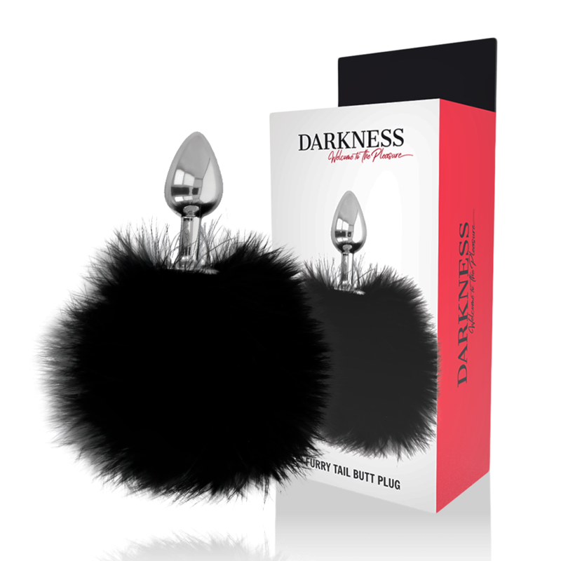 DARKNESS – BOUCHON EXTRA ANAL AVEC QUEUE NOIR 7 CM