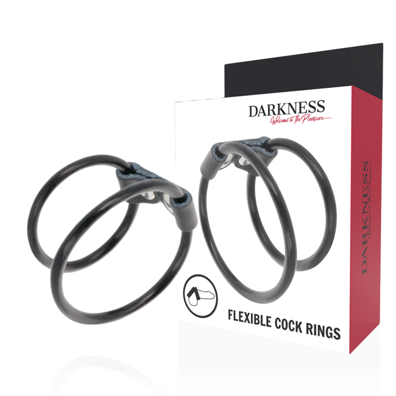 DARKNESS – ANNEAU PÉNIS DOUBLE FLEXIBLE