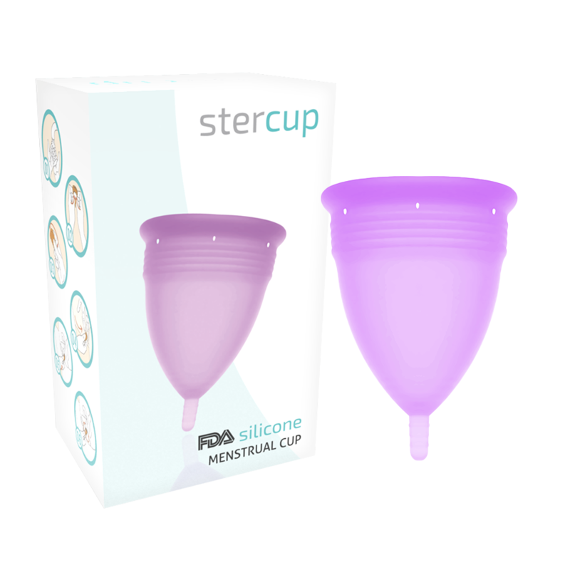 COUPE MENSTRUELLE STERCUP TAILLE L COULEUR VIOLET FDA SILICONE