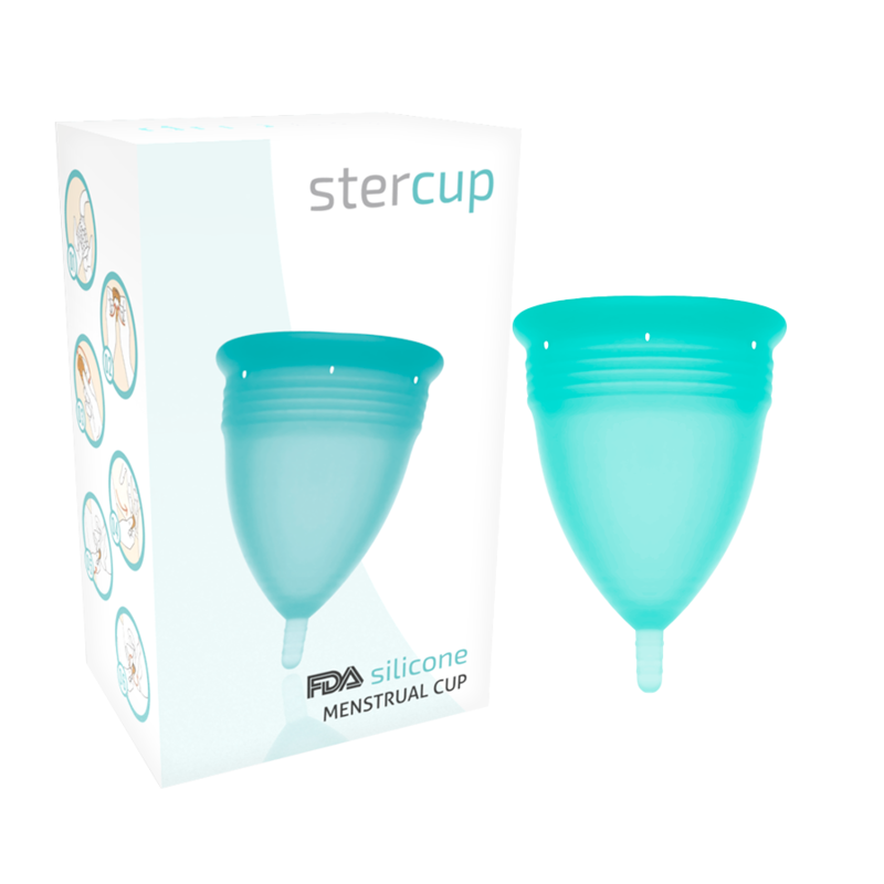 COUPE MENSTRUELLE STERCUP TAILLE S AQUAMARINA COULEUR FDA SILICONE