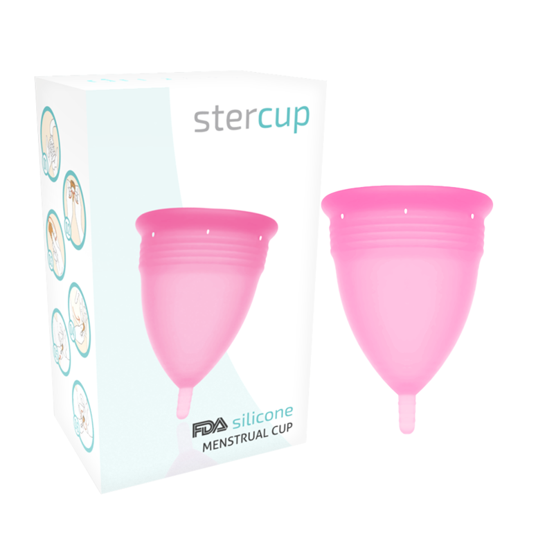 COUPE MENSTRUELLE STERCUP TAILLE S COULEUR ROSE FDA SILICONE