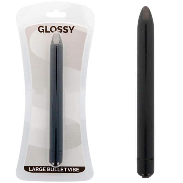 GLOSSY – VIBRATEUR SLIM NOIR