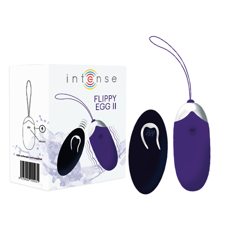 OEUF VIBRANT INTENSE FLIPPY II AVEC TÉLÉCOMMANDE VIOLET