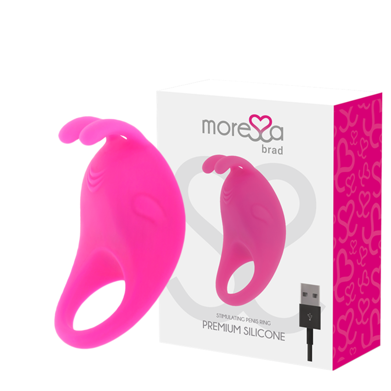 MORESSA BRAD ROSA RECHARGEABLE EN SILICONE PREMIUM