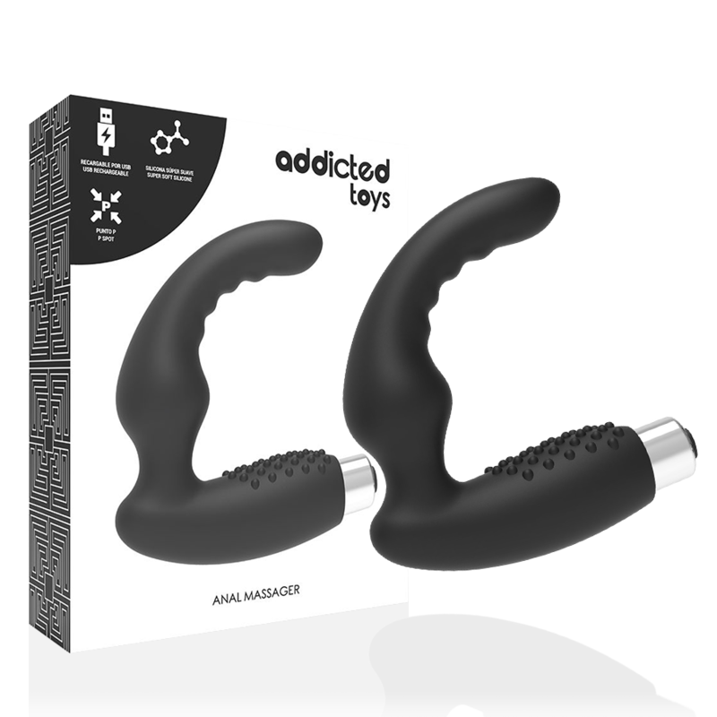 VIBRATEUR PROTHÉTIQUE RECHARGEABLE NOIR ADDICTED TOYS