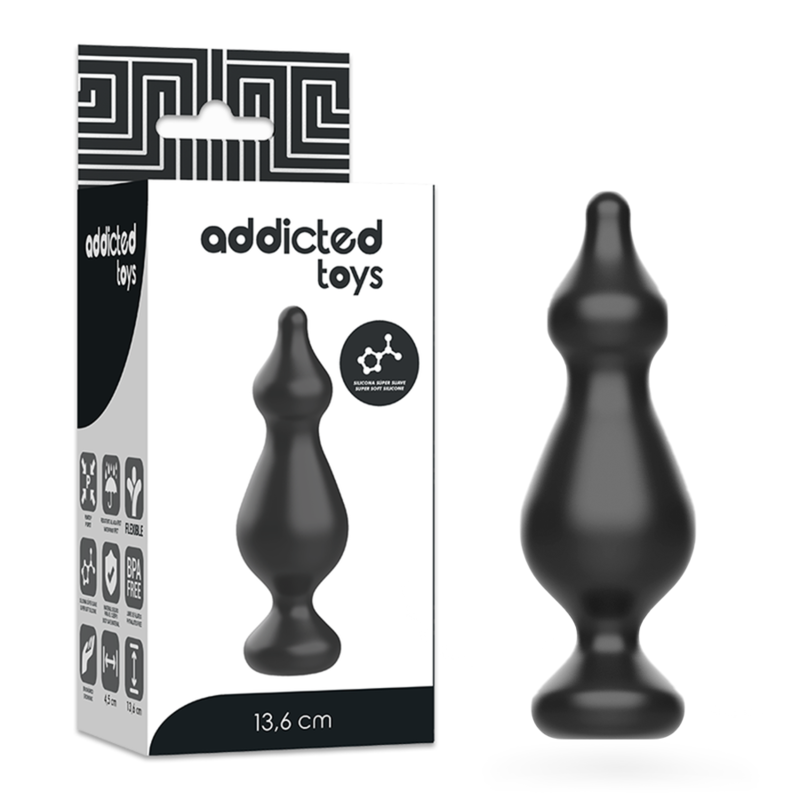 ADDICTED TOYS PLUG SEXUEL ANAL 13.6CM NOIR