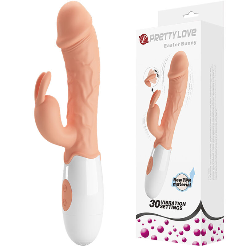 Vibromasseur Rabbit Easter avec stimulateur clitoris couleur chair – PRETTY LOVE