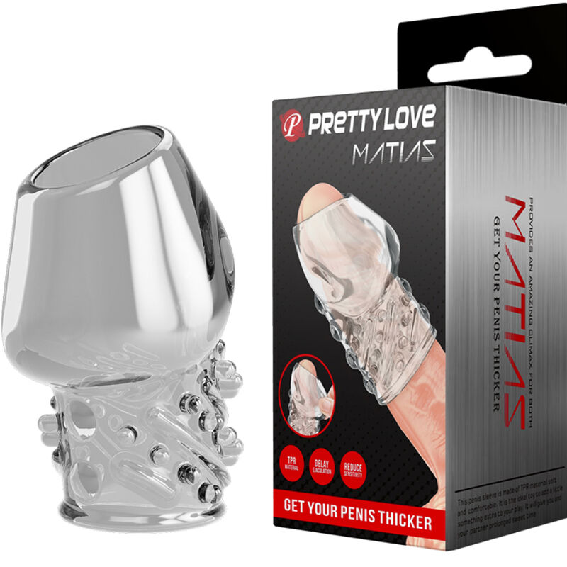 Gaine pour pénis Matias plus épais couleur transparent – PRETTY LOVE