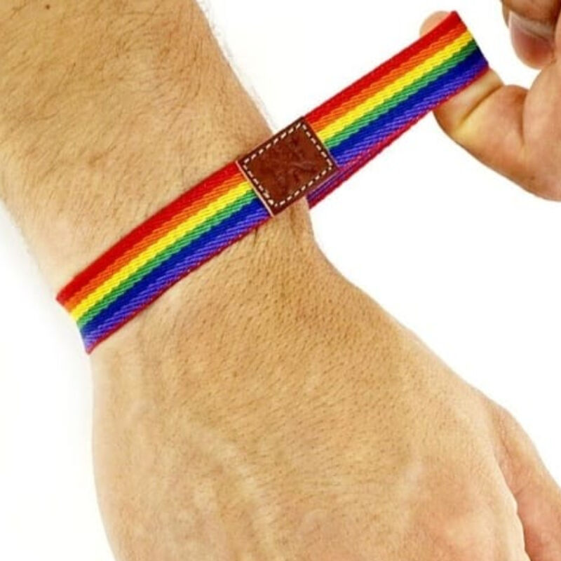 Bracelet élastique de luxe pour garçon couleur LGBT – PRIDE