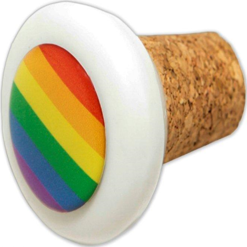 Bouchon de bouteille en céramique couleur LGBT rond - PRIDE