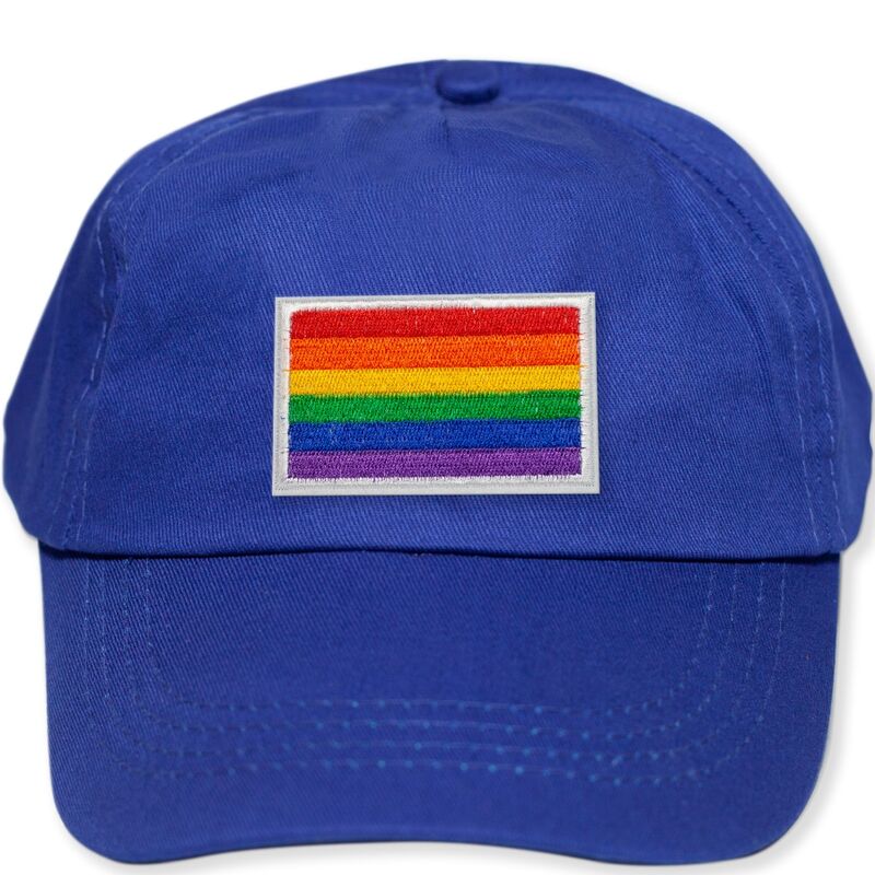 Casquette bleue avec drapeau couleur LGBT - PRIDE