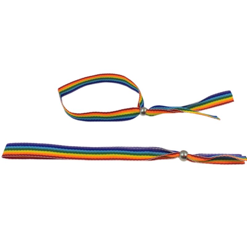 Bracelet avec bille en argent couleur LGBT - PRIDE