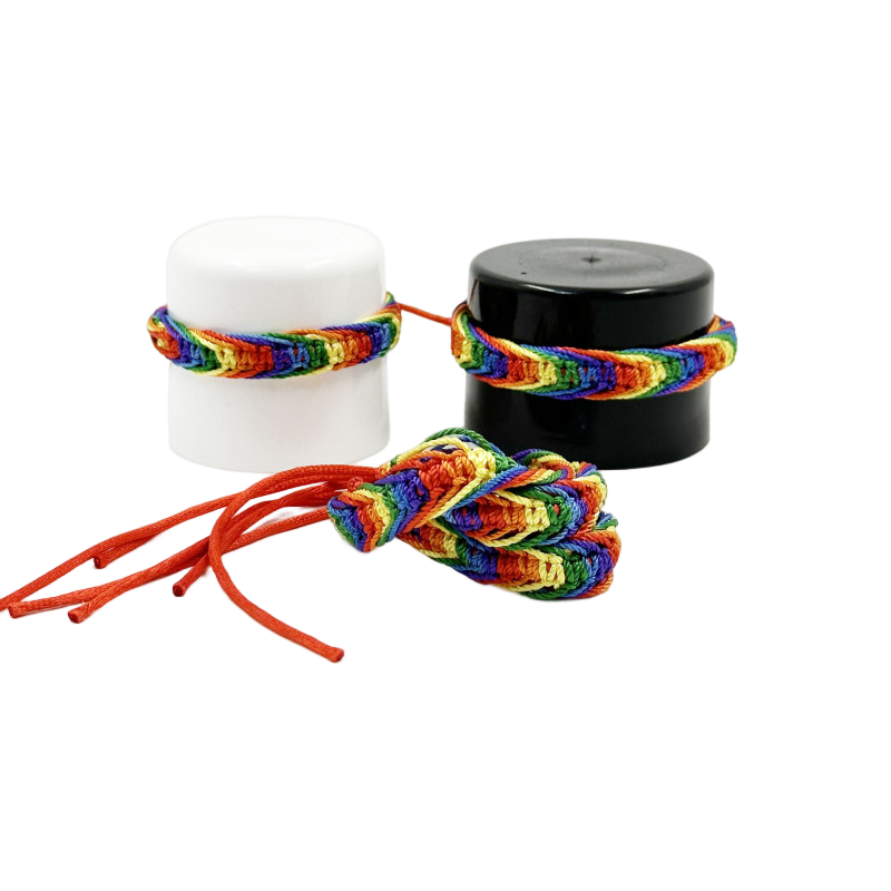 Bracelet torsadé couleur LGBT - PRIDE