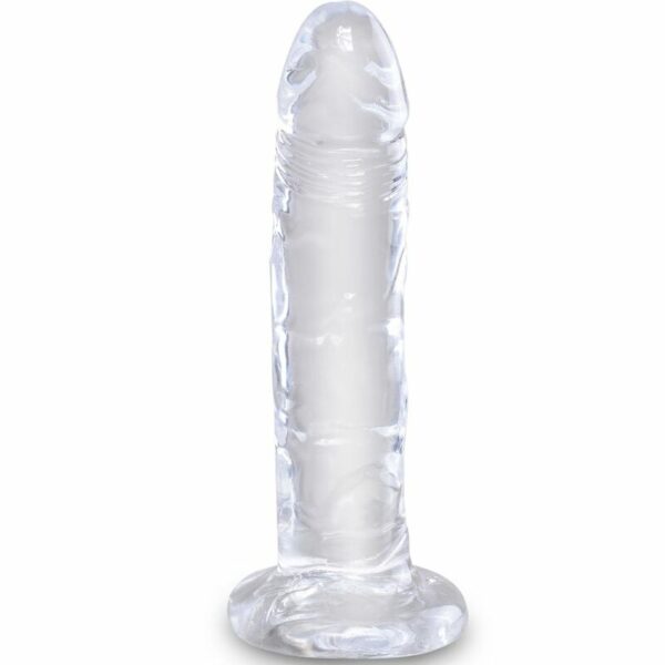 PÉNIS RÉALISTE 15,5 CM TRANSPARENT KING COCK-PIPEDREAM