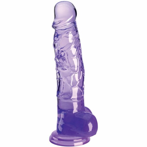 PÉNIS RÉALISTE AVEC BOULES 16,5 CM VIOLET KING COCK-PIPEDREAM