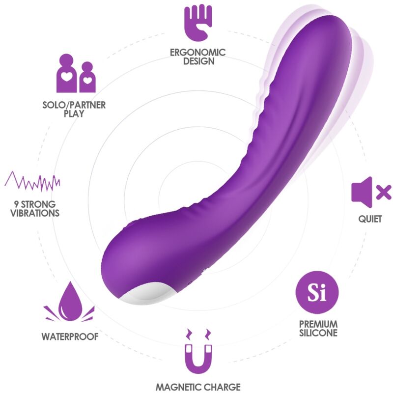 Vibromasseur Legend violet automatique 9 vitesses - ARMONY