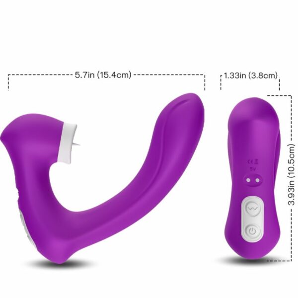 Stimulateur clitoris courbé violet - ARMONY